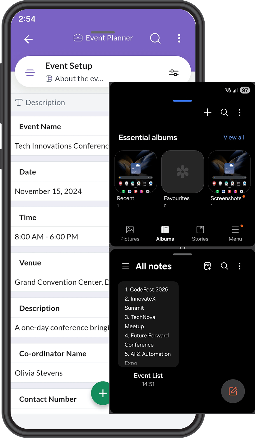 Zoho Tables on Android
