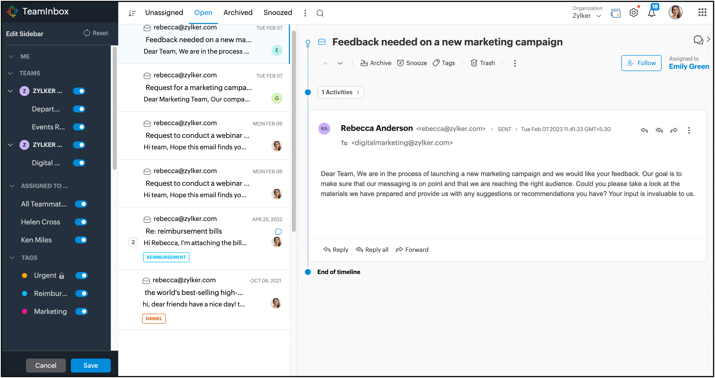 Hide views from sidebar