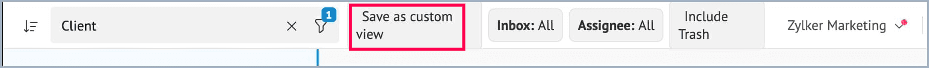 Save the custom view