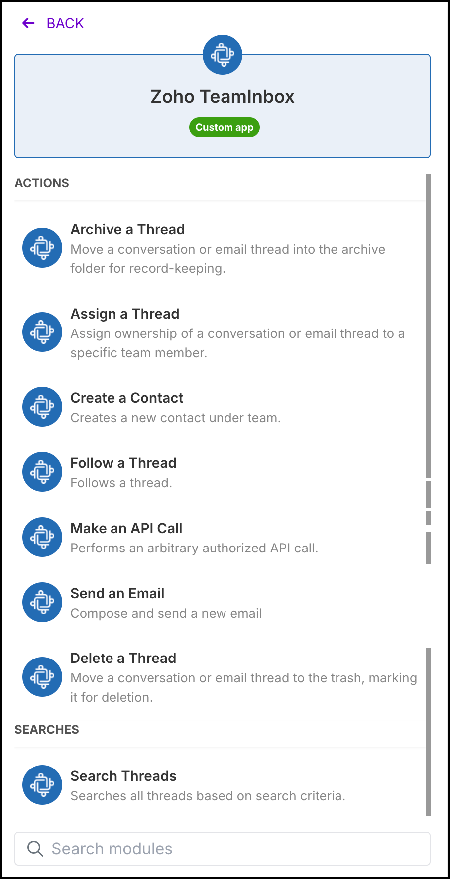 Available Actions Available Actions
