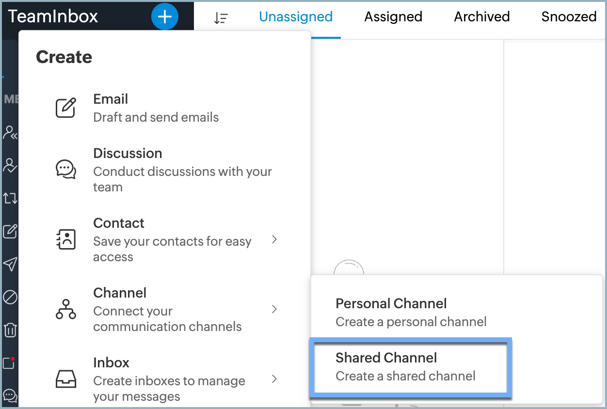 Shared channel