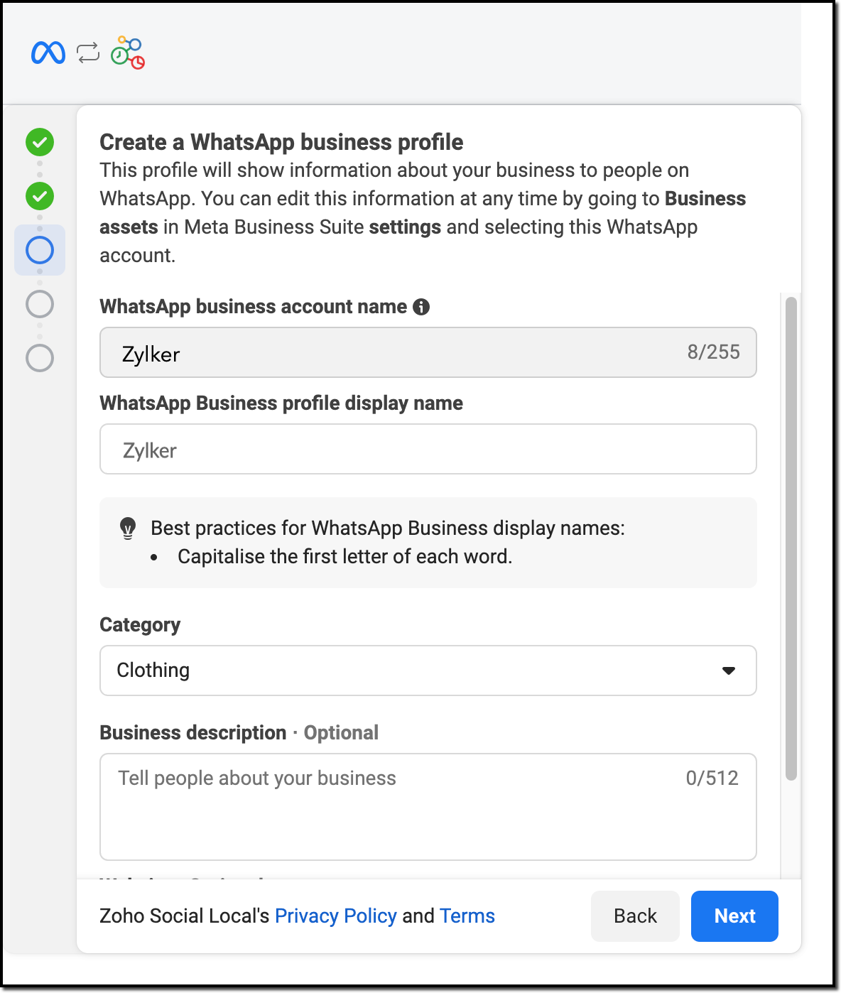 Select your Business Category