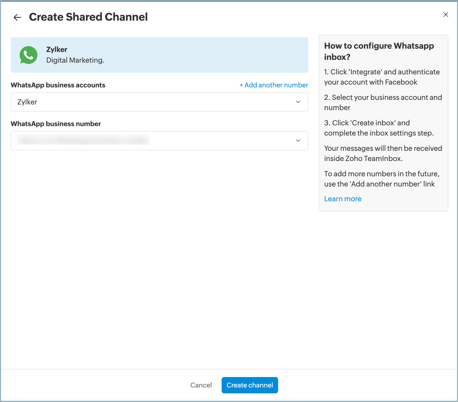 Create channel
