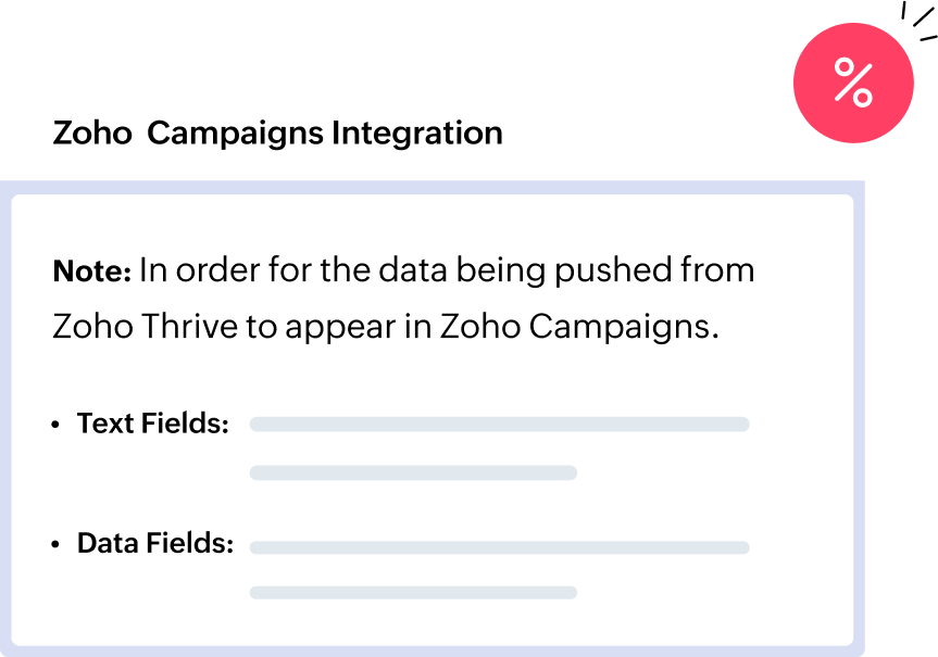 Zoho campaign integration