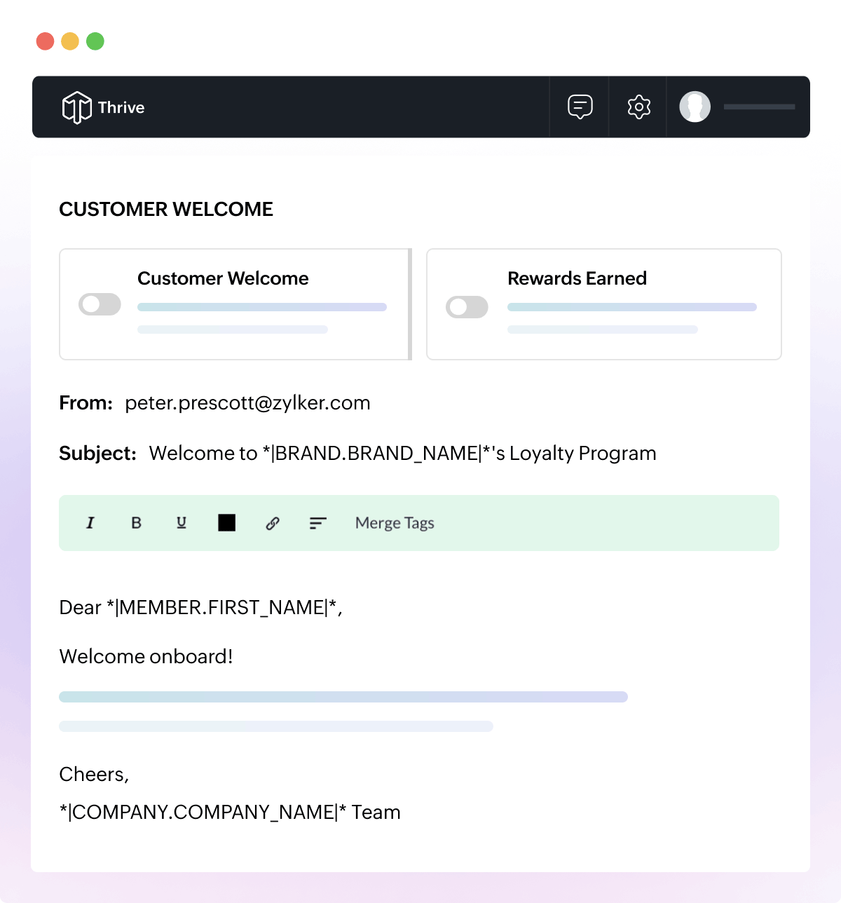 automatic welcome emails