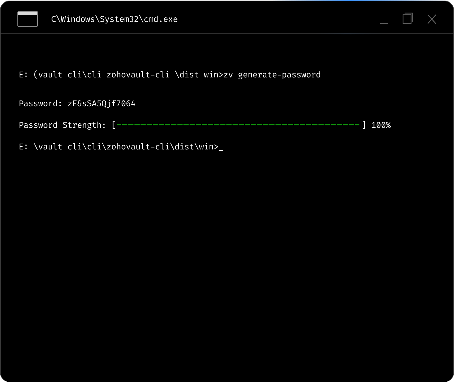 Generate strong passwords