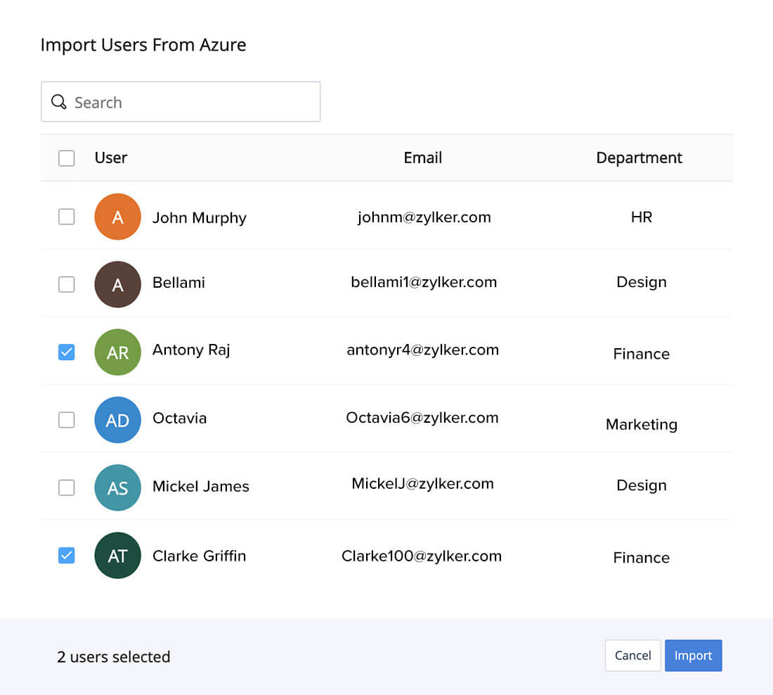 Import your users easily
