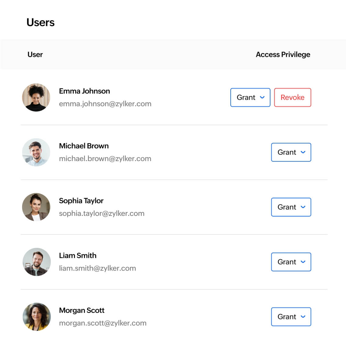 Role based access controls