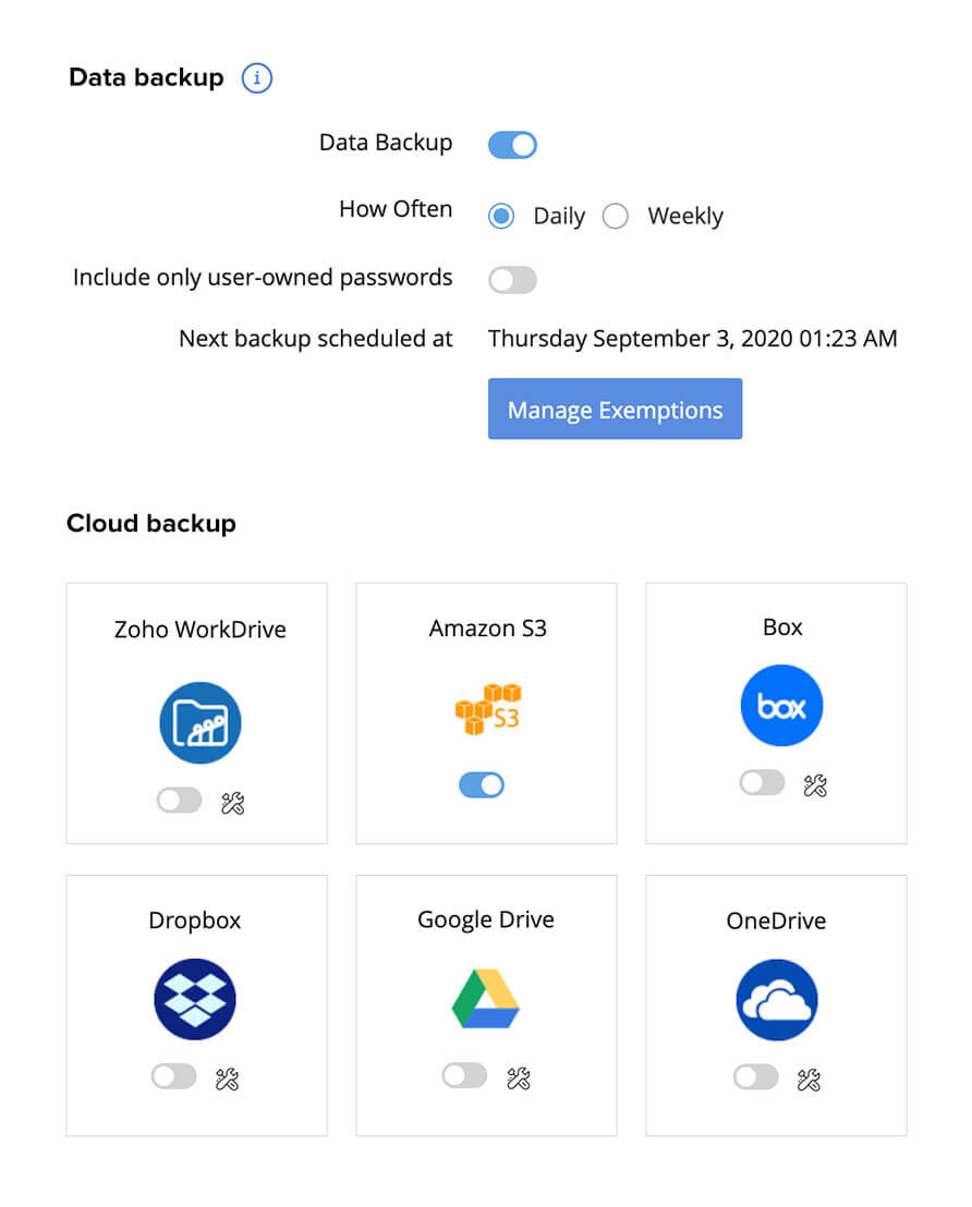 Periodic data backup for disaster recovery