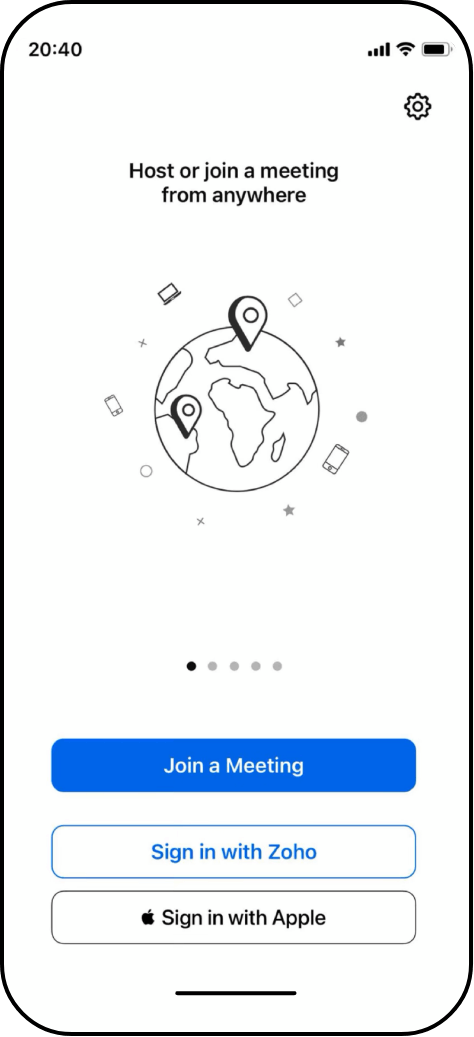Join online webinars from mobile devices - Zoho Webinar