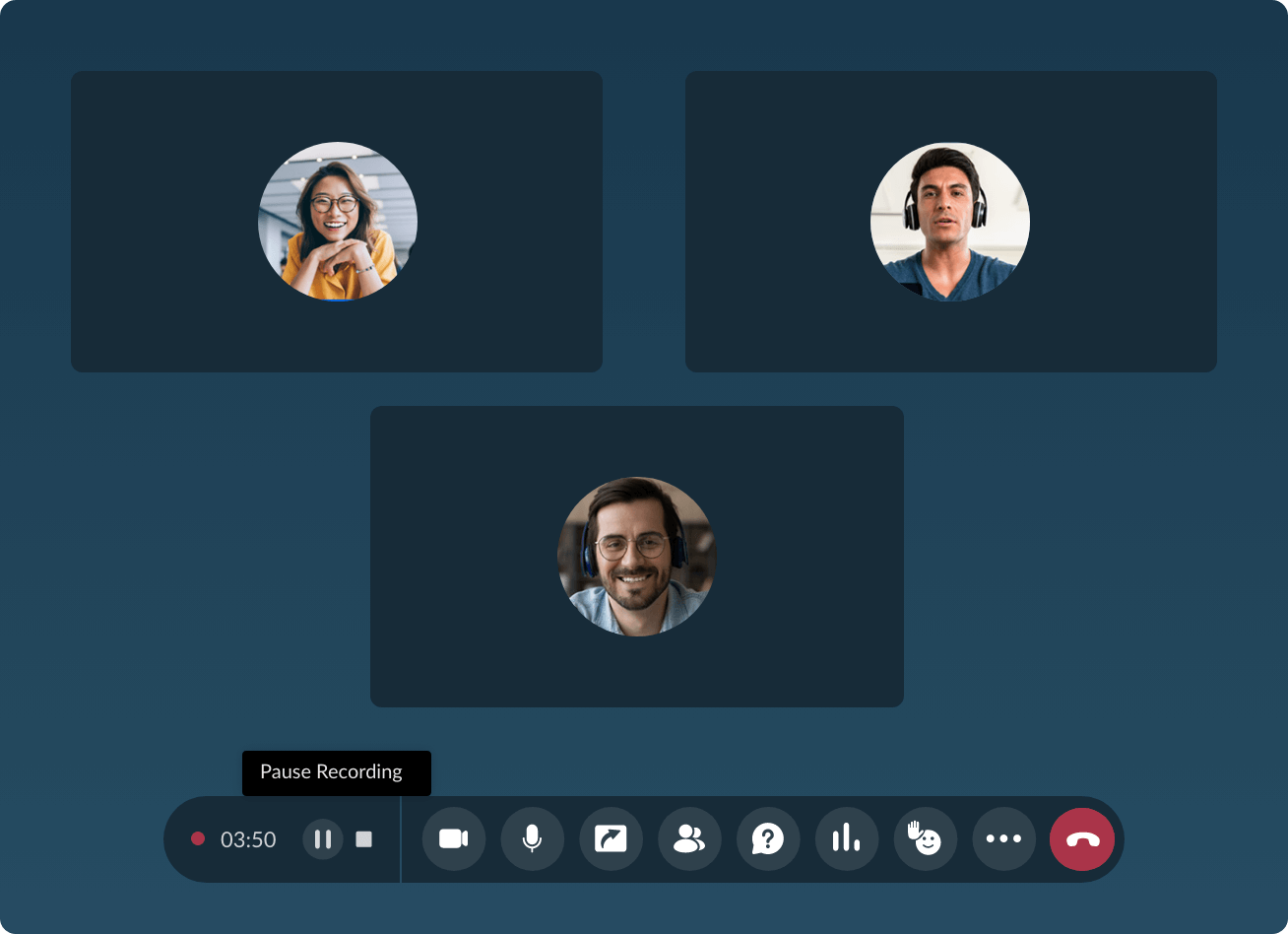ウェビナーの録音/録画・再生・共有