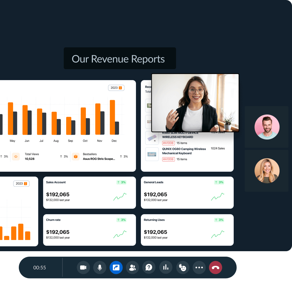 Corporate communications using webinar
