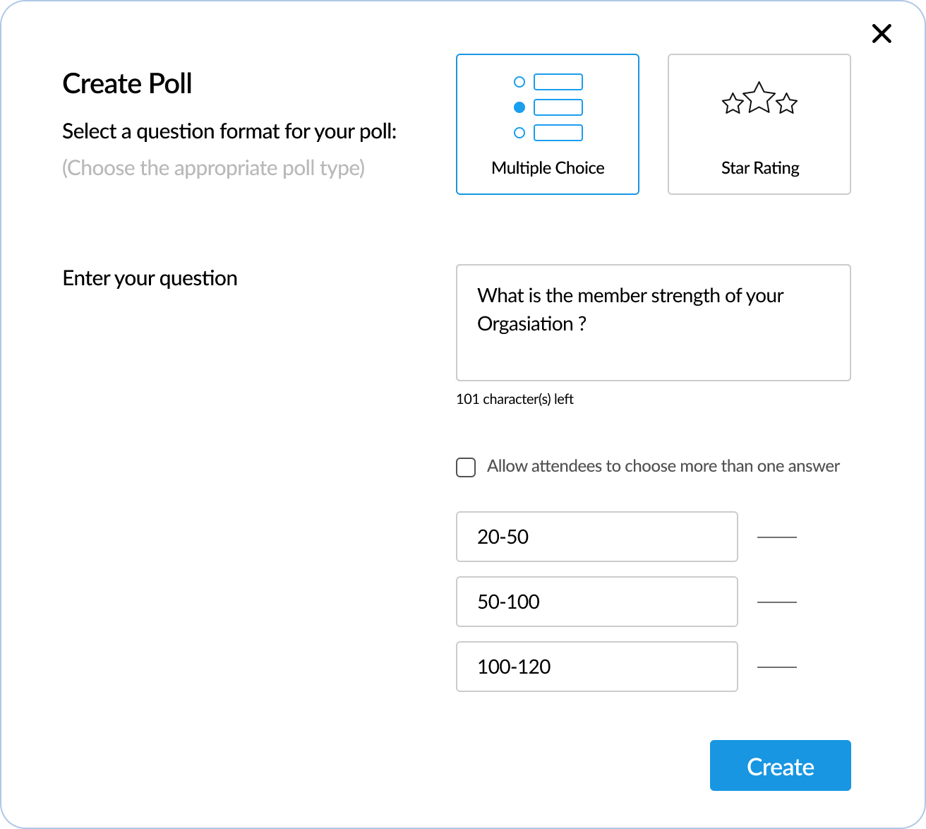 Engage attendees with interactive polls