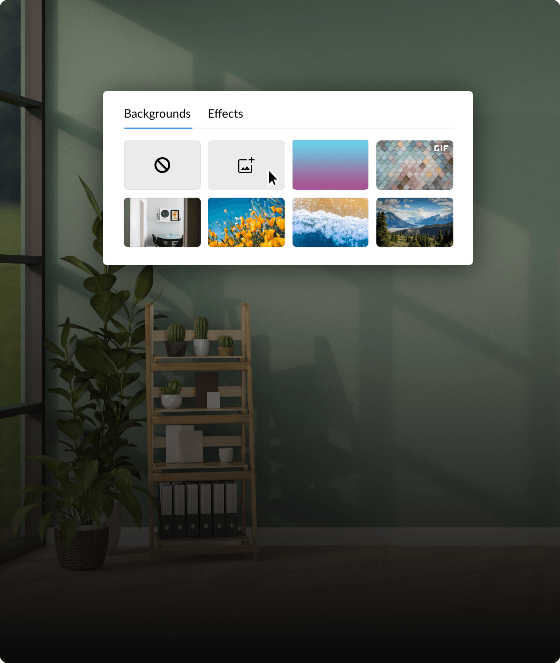 Custom backgrounds