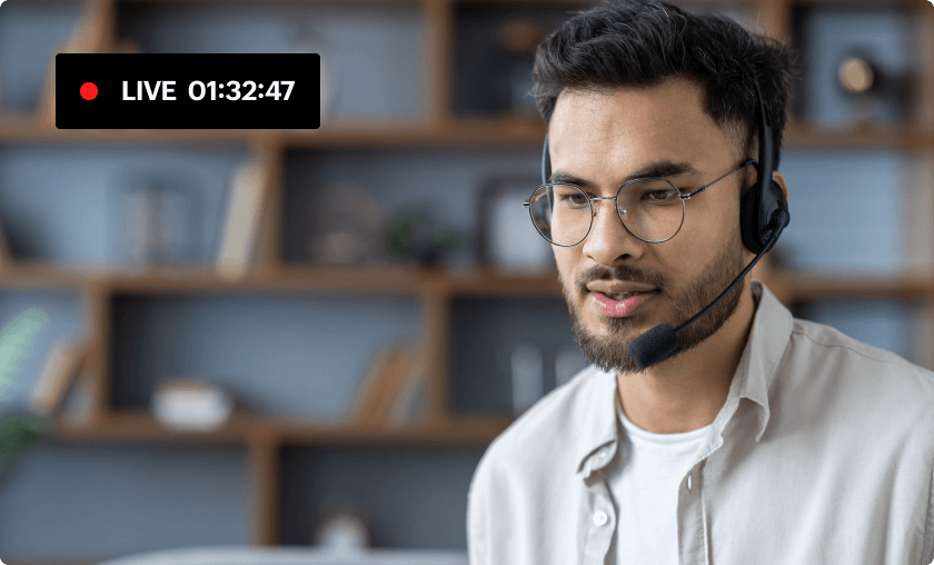 Business live streaming