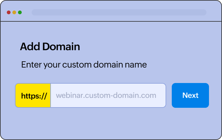 ドメインをカスタマイズ