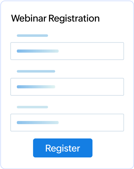 Streamlined setup for hassle-free webinars.
