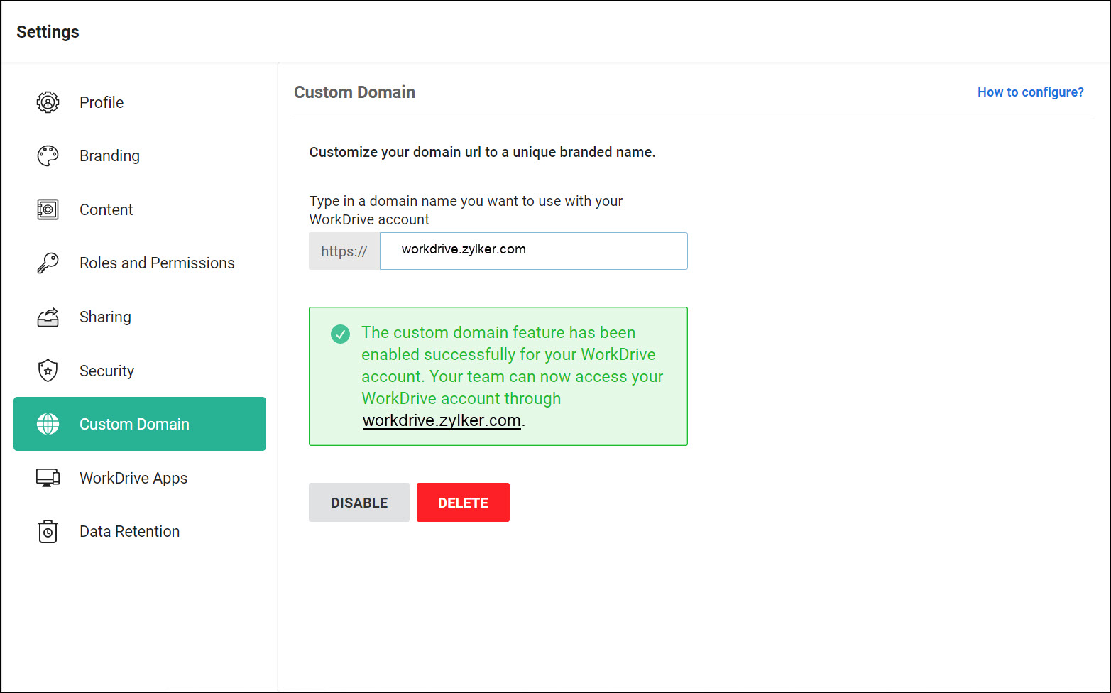 Custom Domain