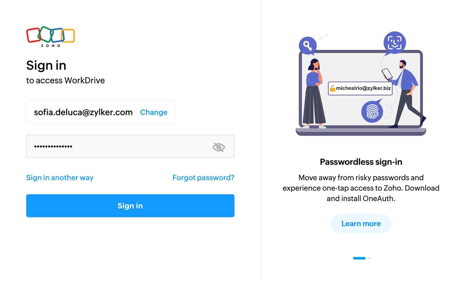 Single sign-on for secure access