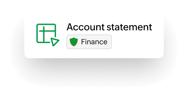 Financial data sharing control