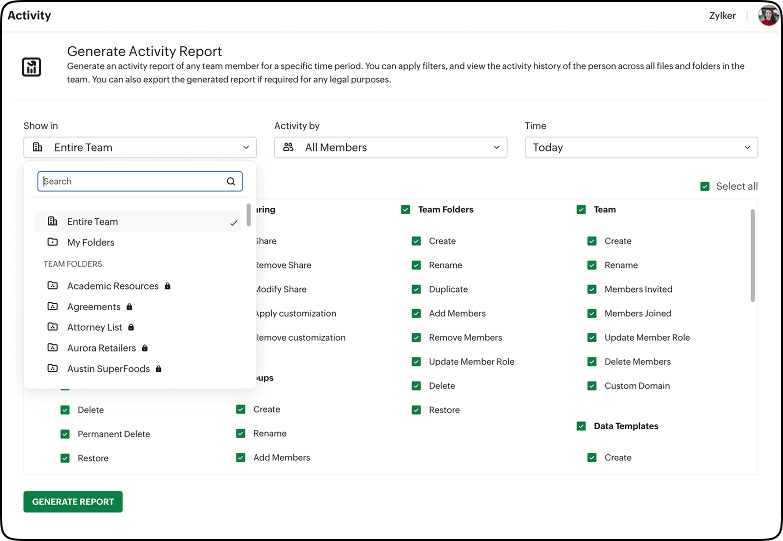 Instant alerts and audit trail