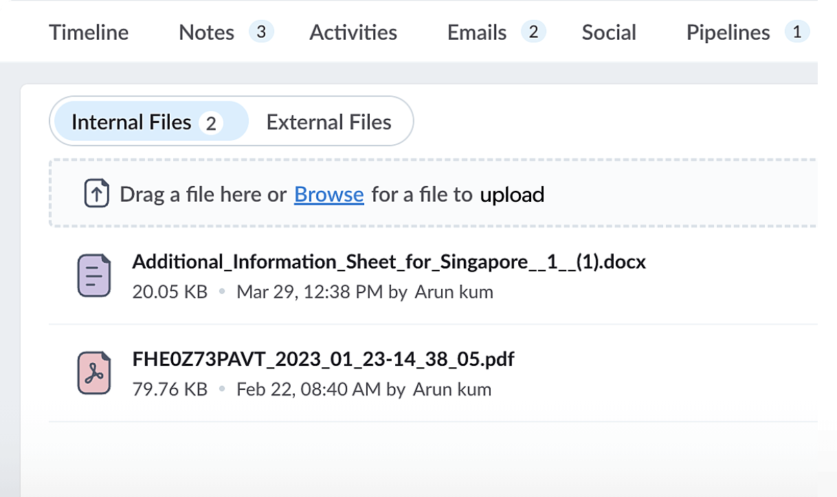 固有のリンクでファイルを共有