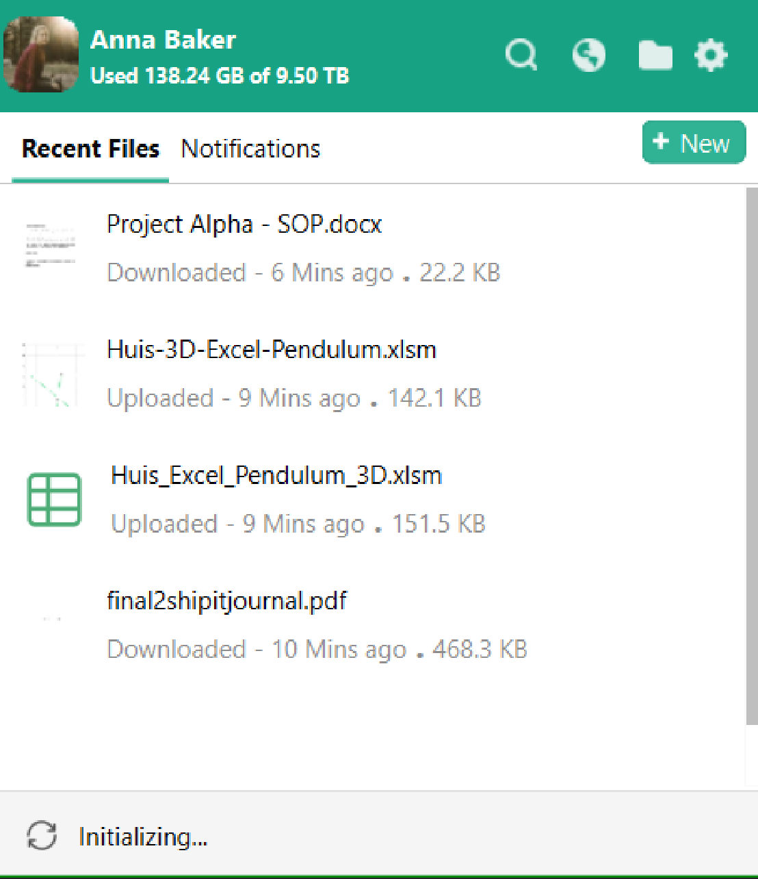file list