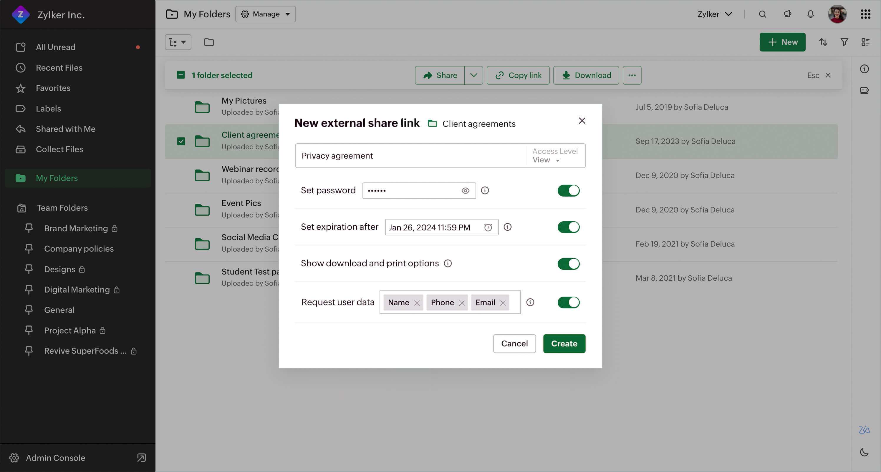 企業データの安全な共有