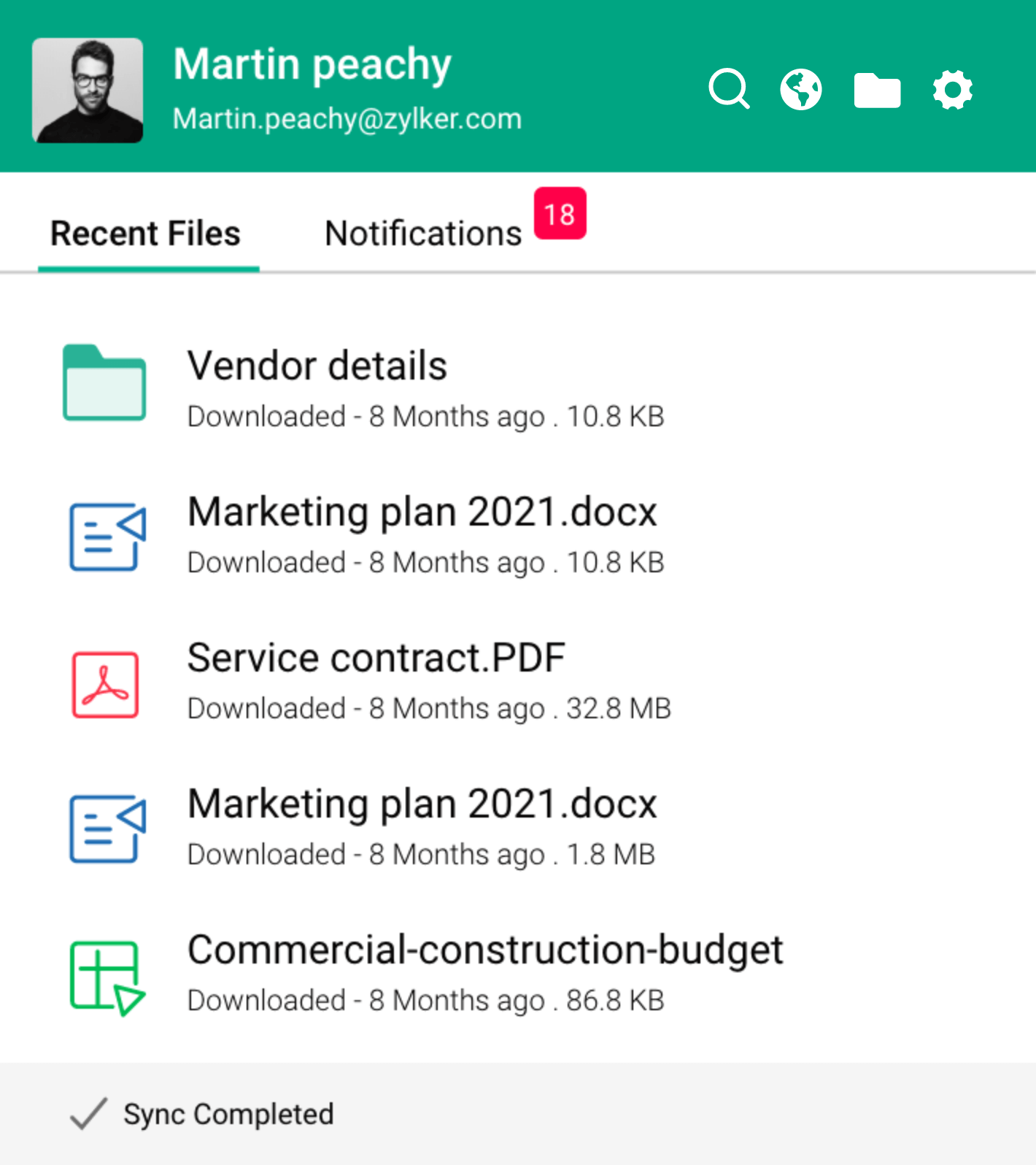 sync account