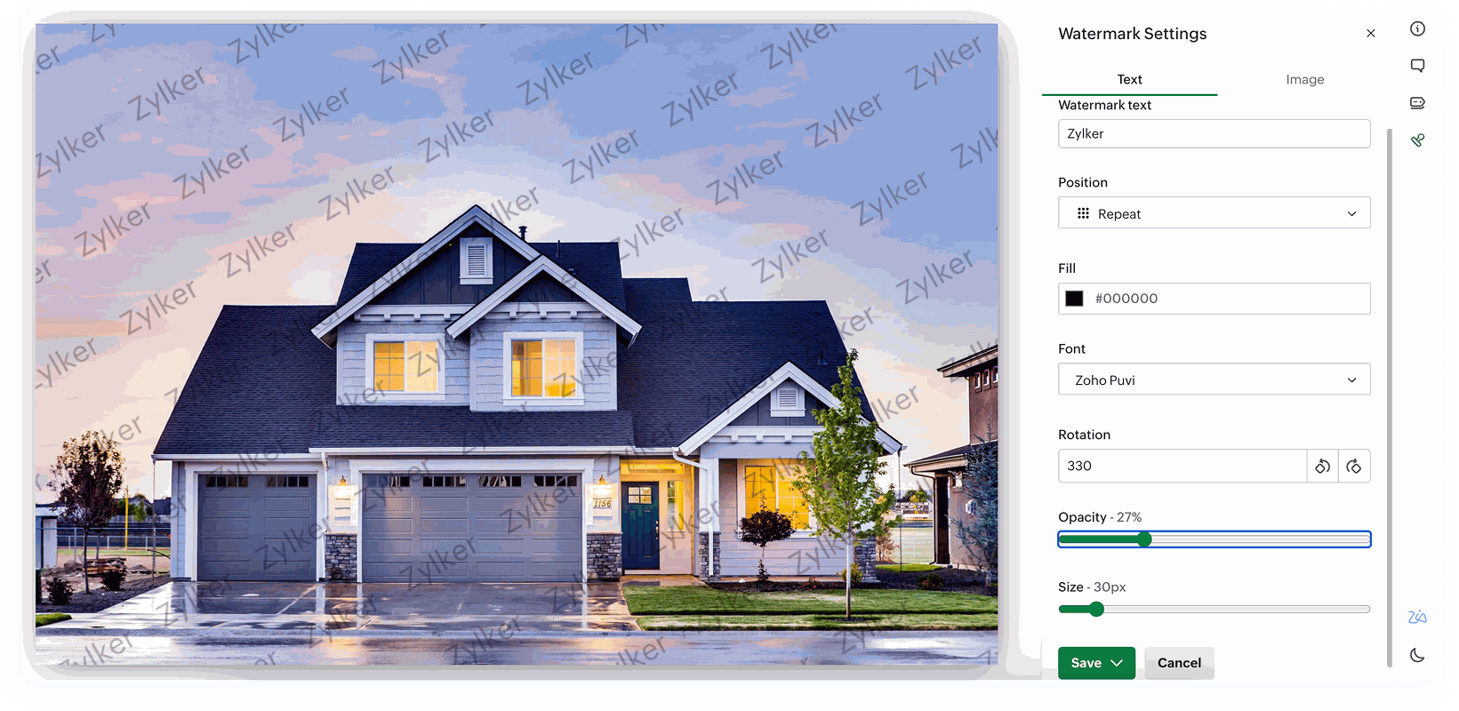 Dynamic watermarking