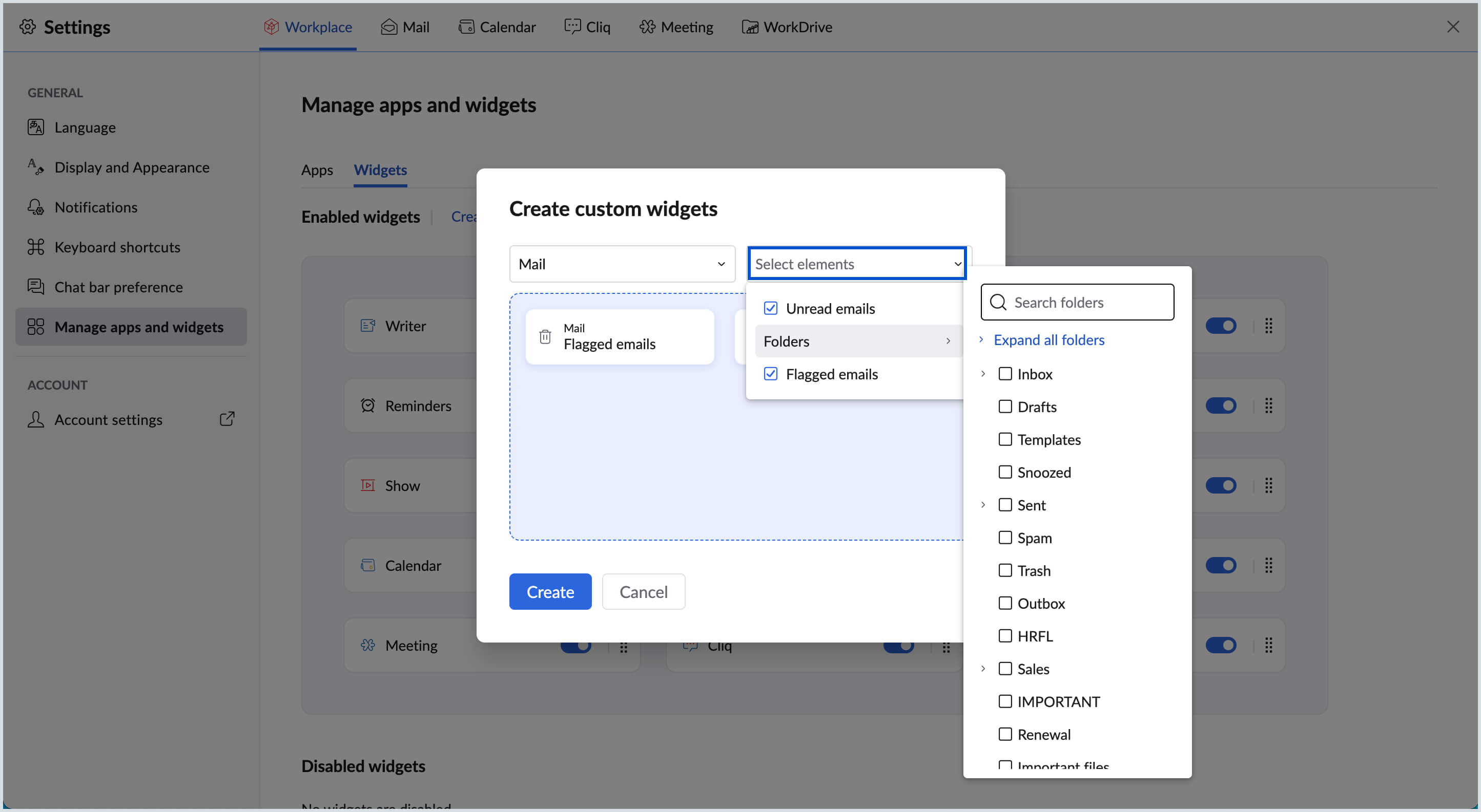 Custom widgets Custom widgets