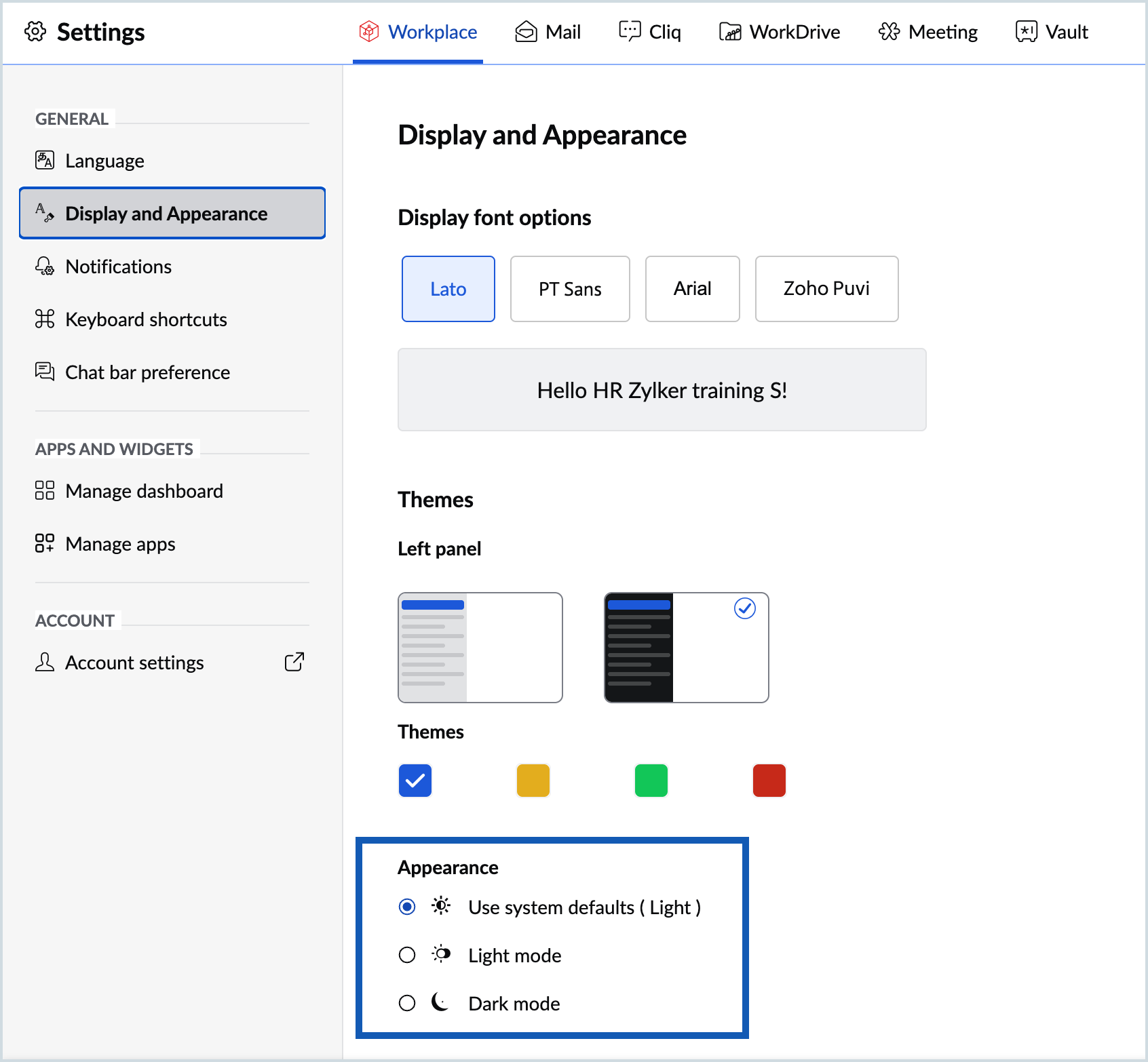 Screenshot to change display mode Screenshot to change display mode