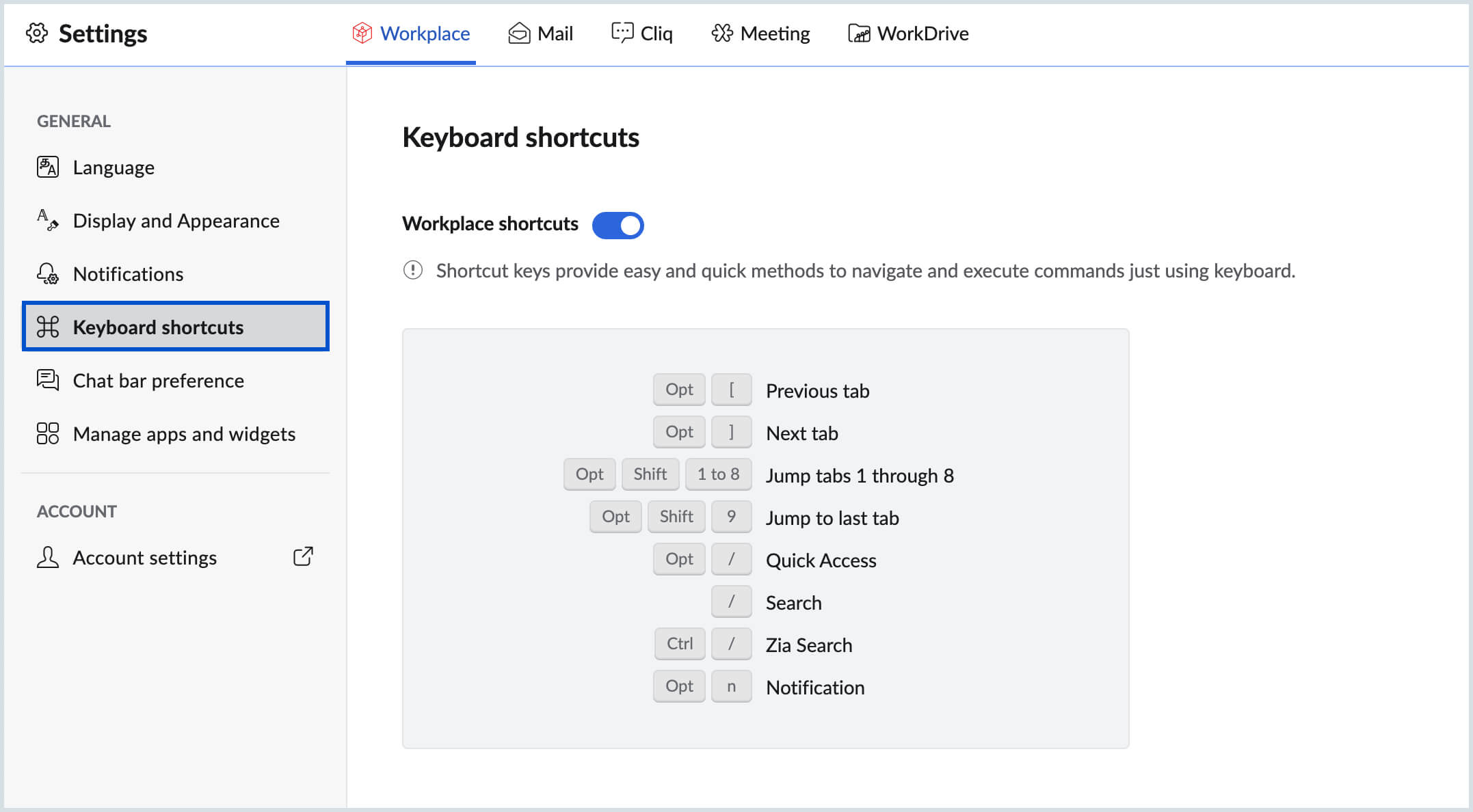 Keyboard Shortcuts Keyboard Shortcuts