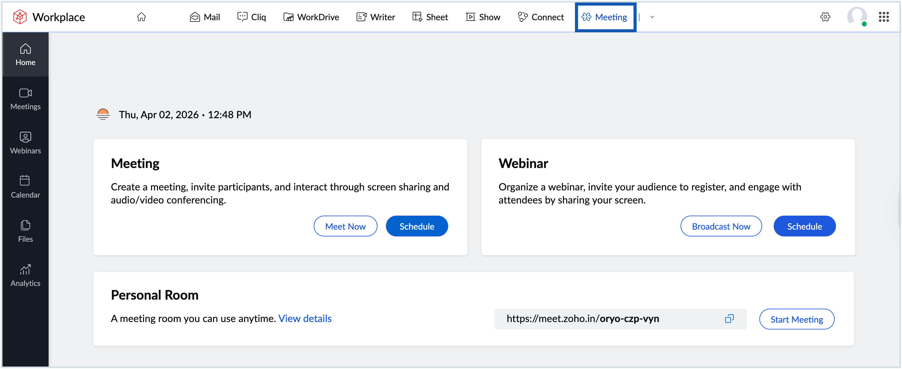 Screenshot of dashboard Screenshot of dashboard