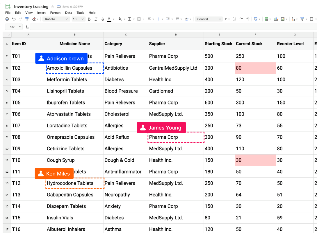 在庫管理を指先で