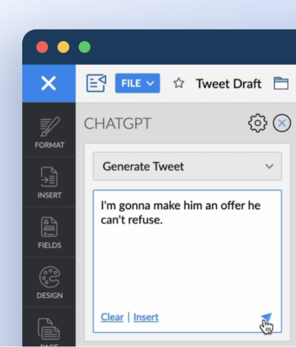 Generate tweets