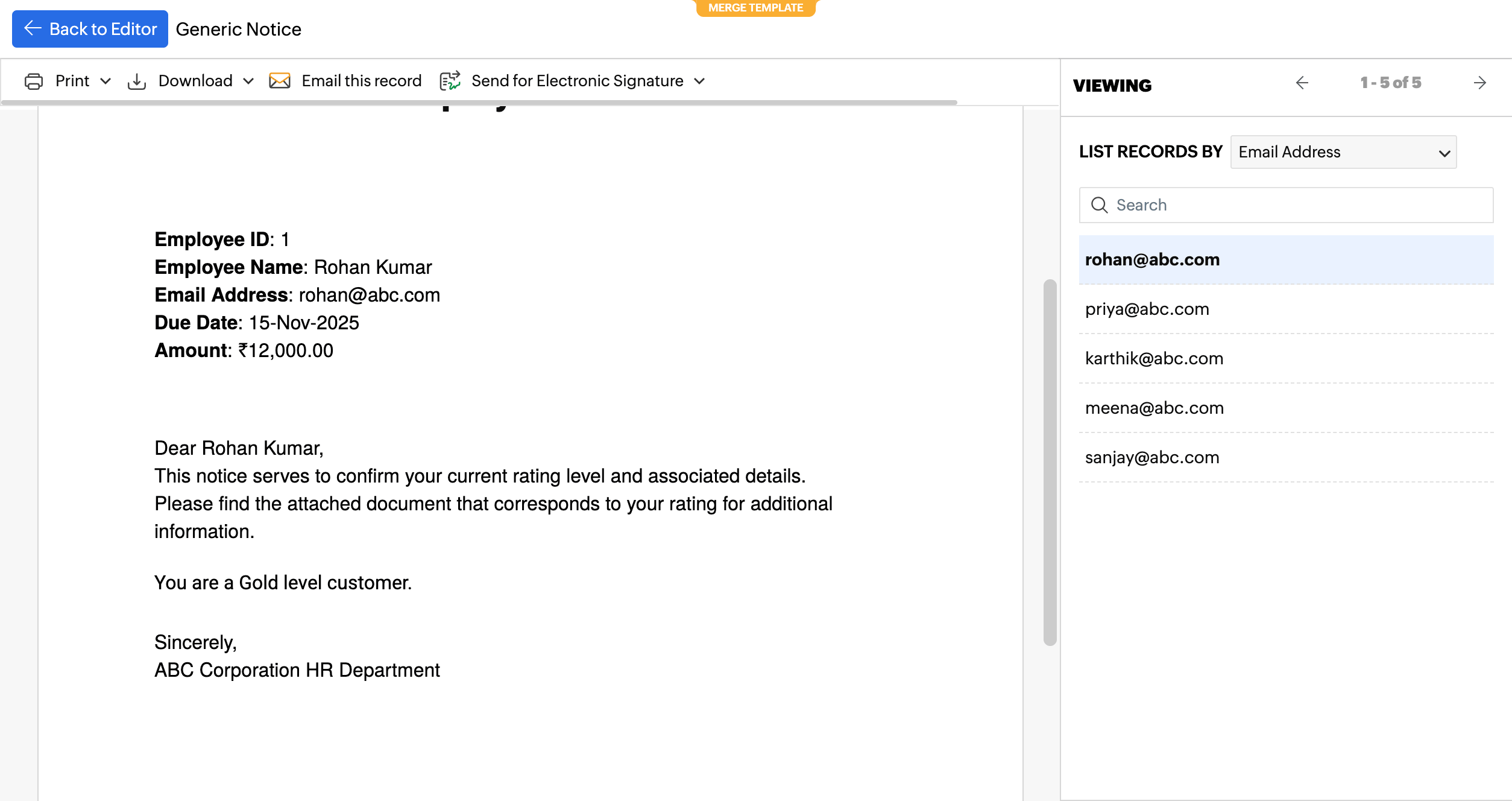Check for conditions