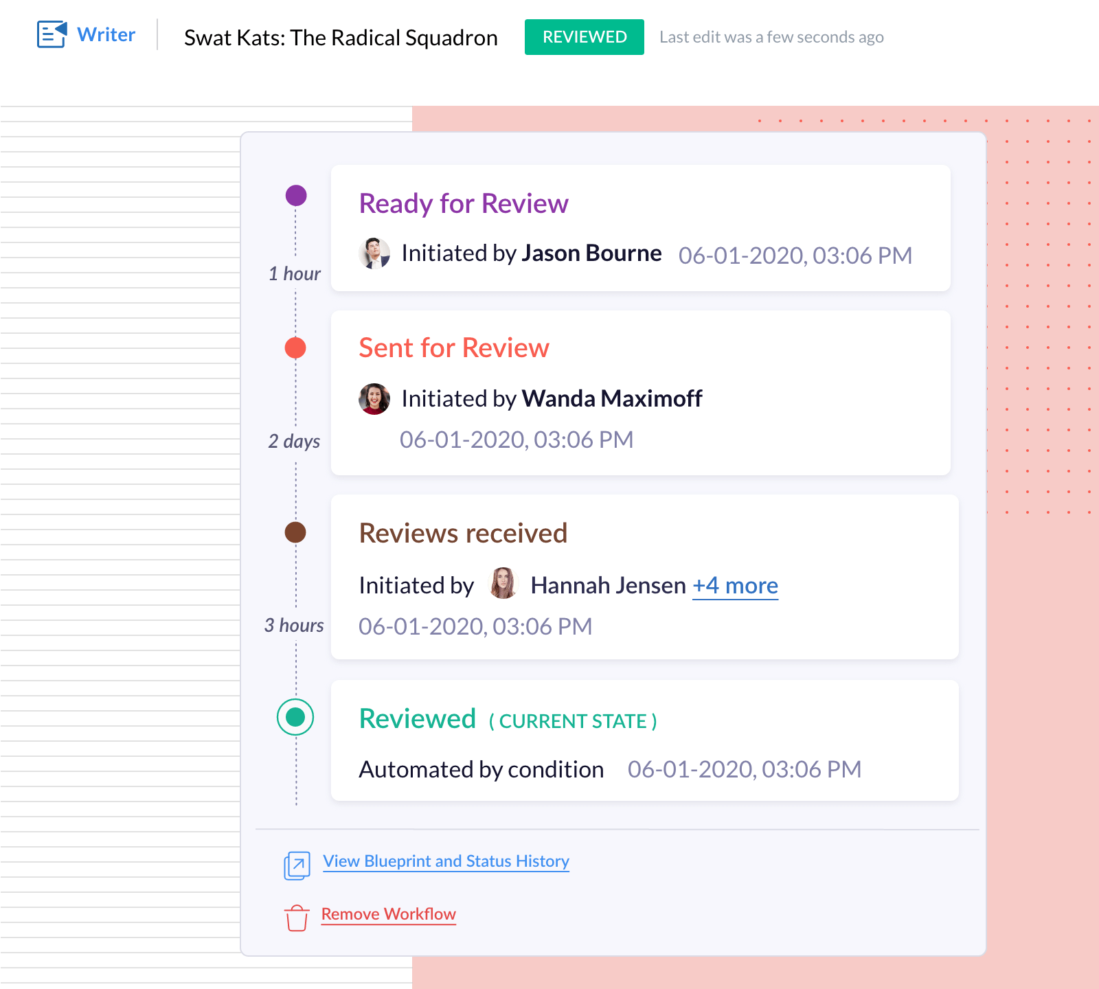 Review workflow