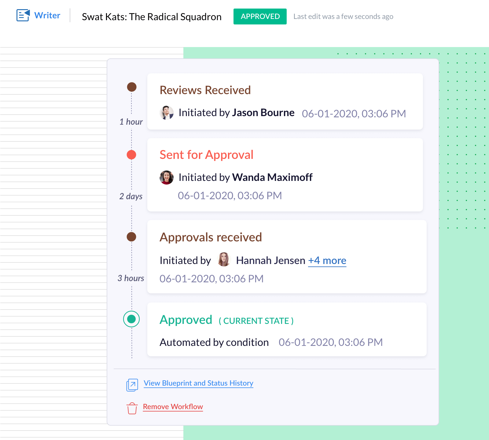Review workflow