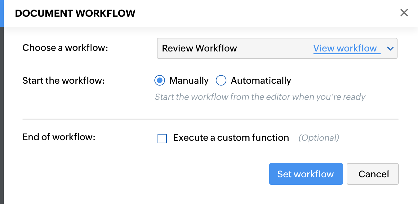 Automate document workflow triggers