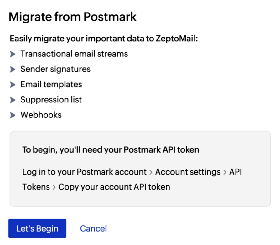 Migration initiation Migration initiation
