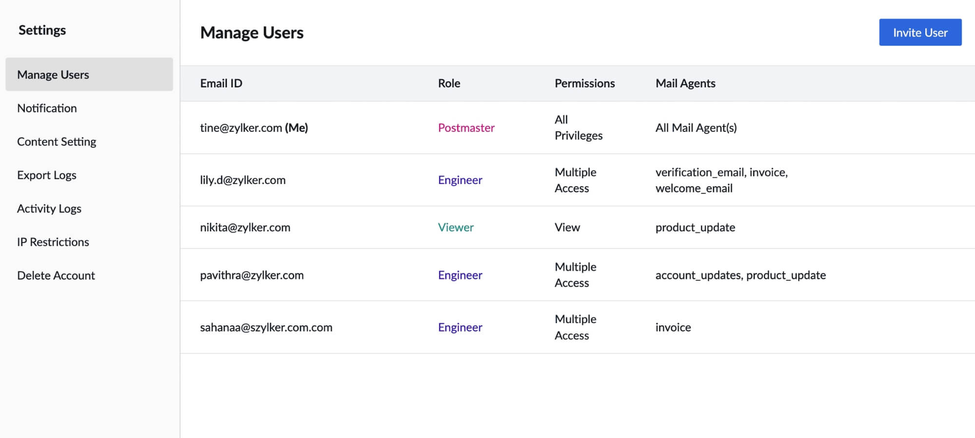 Manage Users
