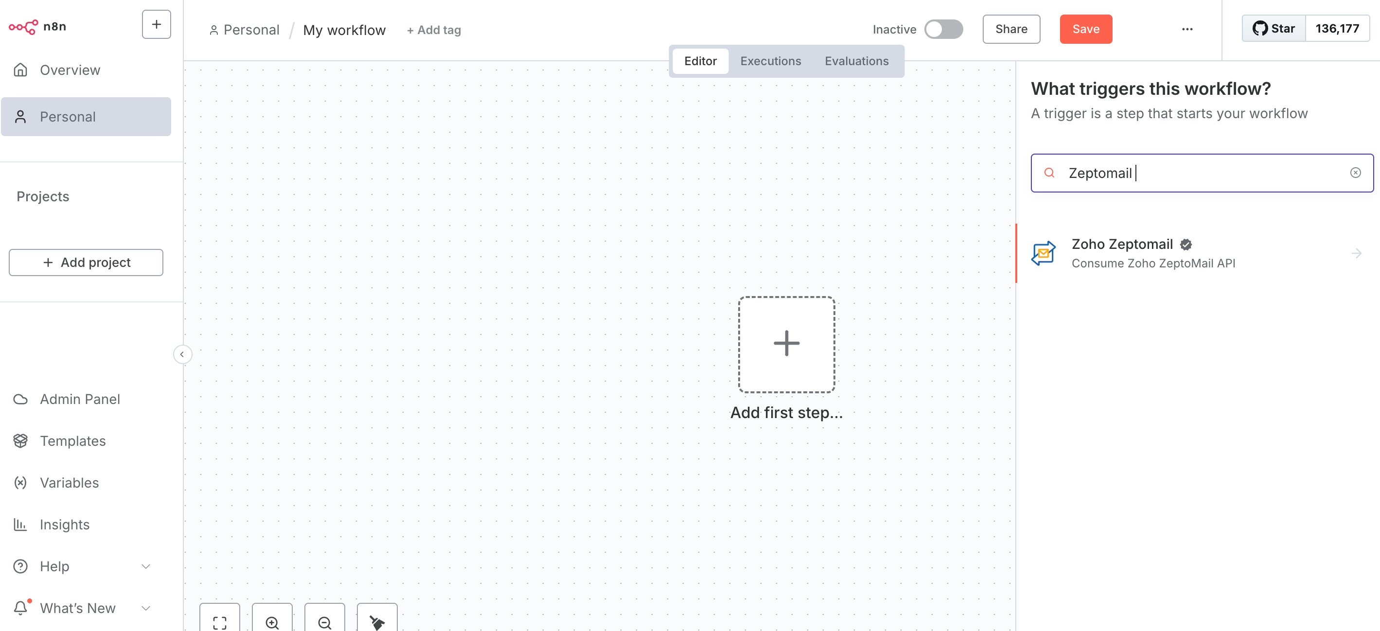 Search for ZeptoMail