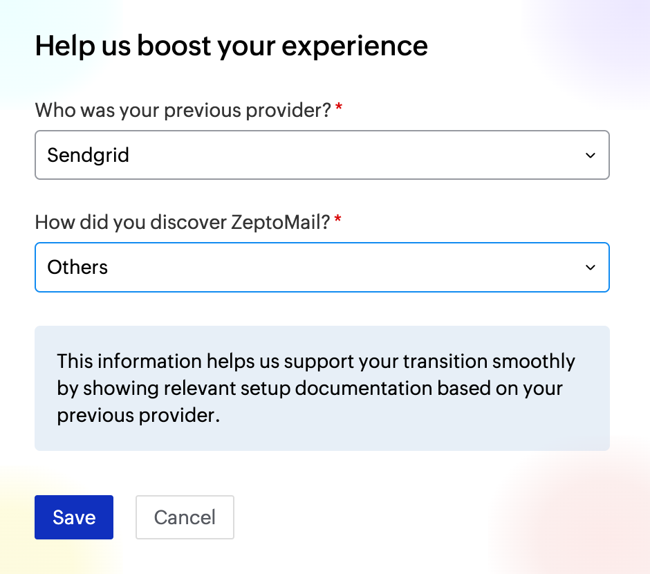 Sendgrid info option Sendgrid info option