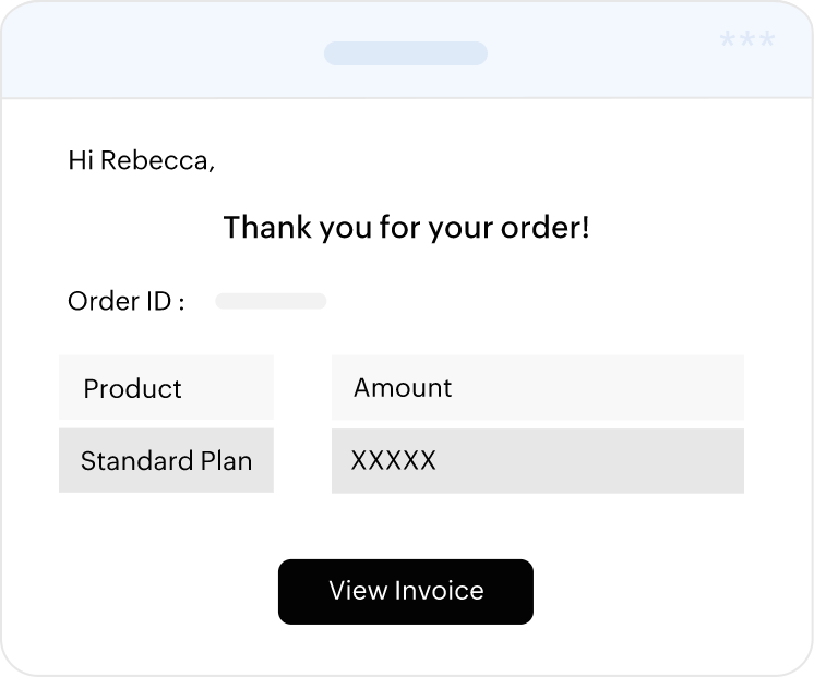 Receipts and invoice emails