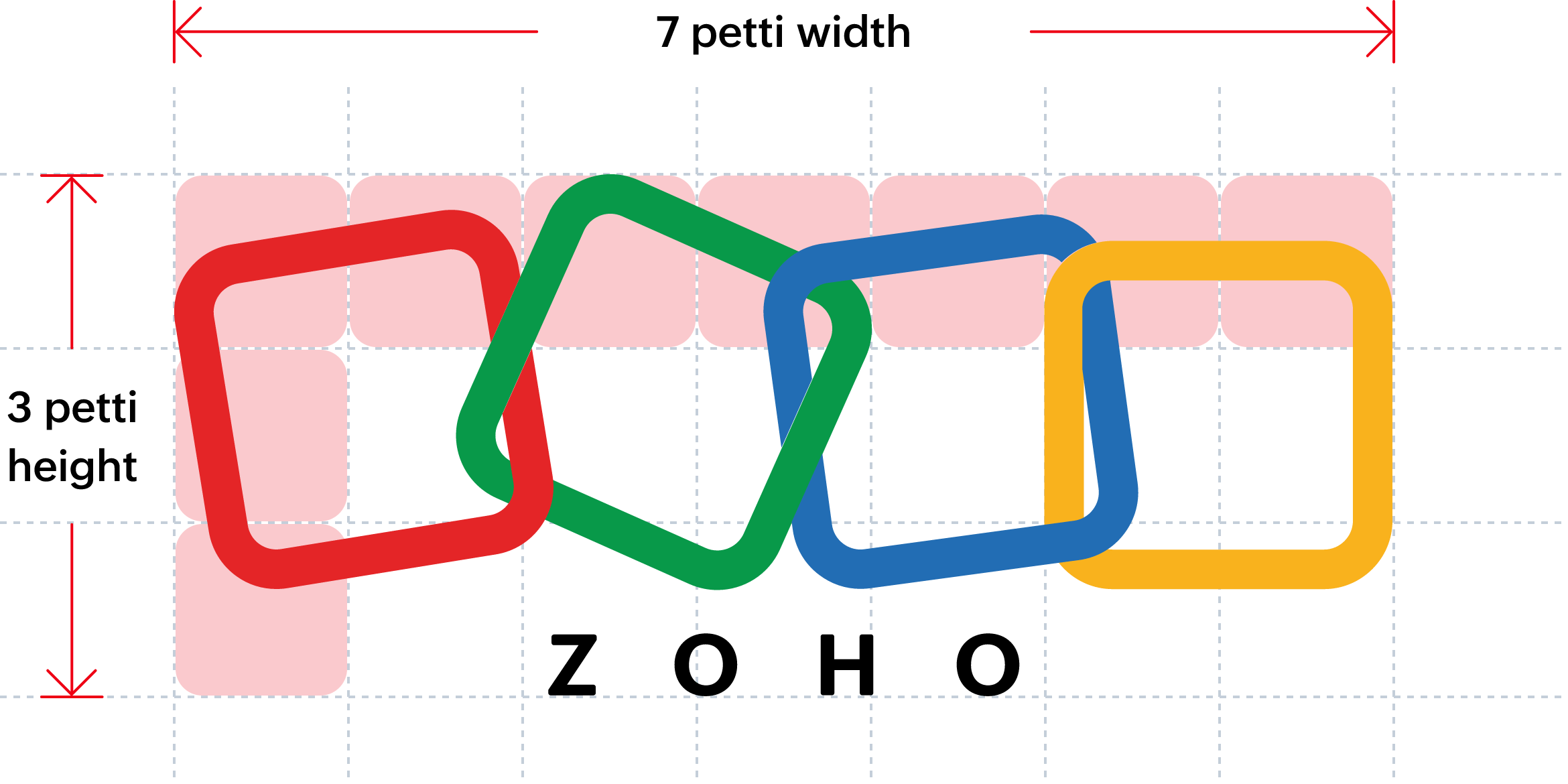 Zoho logo petti ratio of 7:3